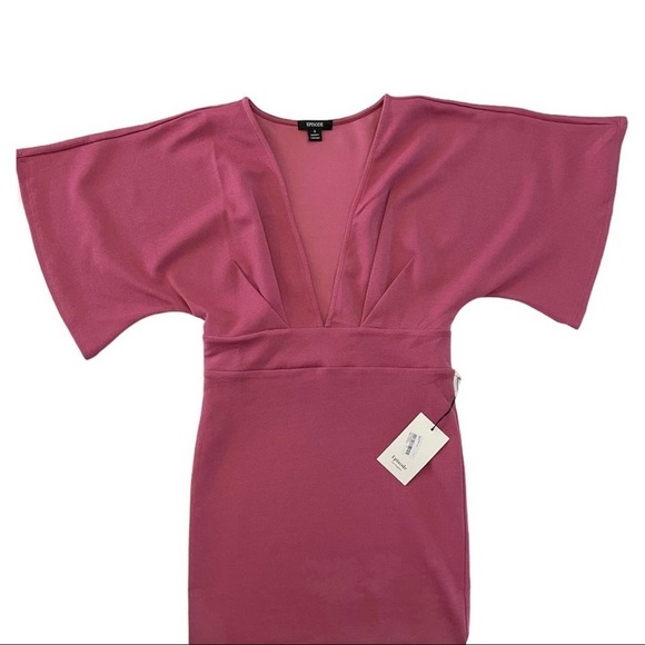 NEW Episode Los Angeles‎ Short Mauve A-Line Bell Sleeve Dress - Picture 3 of 6